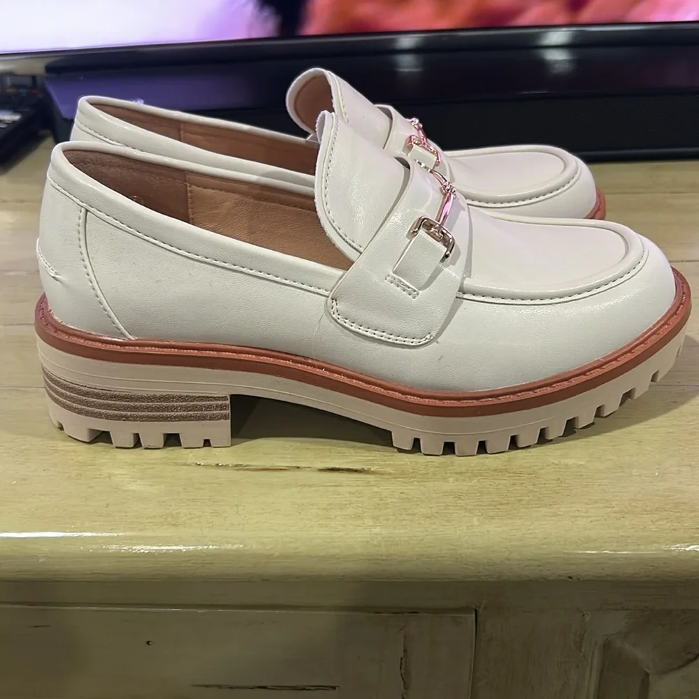 VETASTE Womens Platform Mid Chunky Loafers - Picture 3 of 5